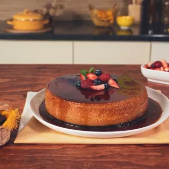 FLAN de MOKA con CHOCOLATE preparado con Chocolate para Mesa ABUELITA®