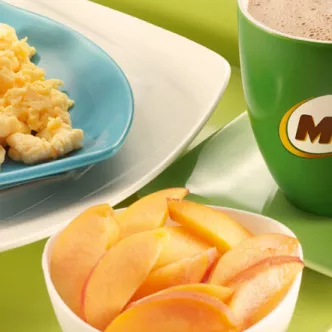 Huevos revueltos cremosos