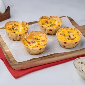 Cupcakes de Tocino y Queso