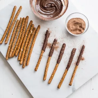 Abuelita Chocolate Dipped Pretzels