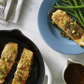 Sriracha Lime Glazed Salmon