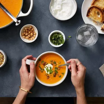 Creamy Roasted Sweet Potato Soup