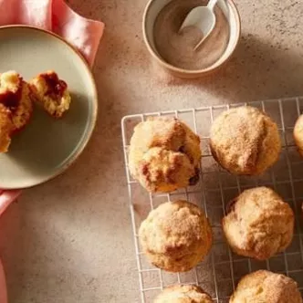 Dulce de Leche Filled Muffin Tin Donuts