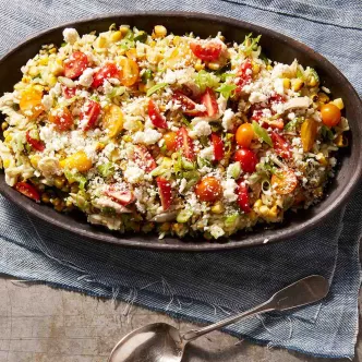 Poblano Corn and Chicken Salad