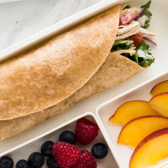 Kale Chicken Caesar Wrap