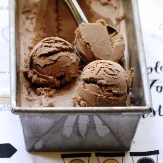 Homemade Milk Chocolate Ice Cream