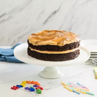 Chocolate Cake with Salted Dulce de Leche Buttercream