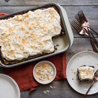 Chocolate Dulce de Leche Poke Cake