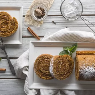 Pumpkin Dulce de Leche Roll
