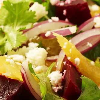 Beet Salad with Oranges and Cheese Long Right