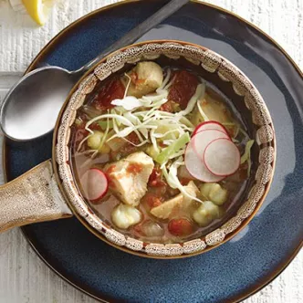 Slow Cooker Chicken Pozole