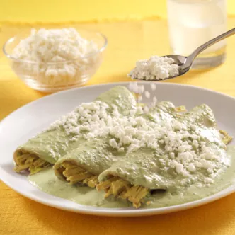 Green Chile Chicken Enchiladas
