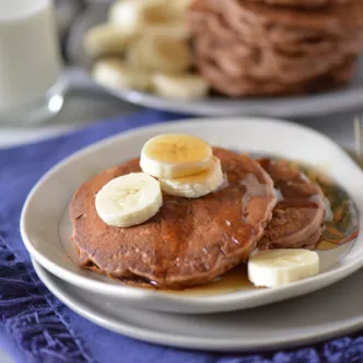 Chocolate Oatmeal Pancakes