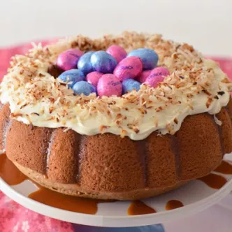 Carrot Cake with Coconut and Dulce de Leche