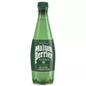 Front view of Maison Perrier Sparkling Water, 16.9 FL OZ Plastic Water Bottle.