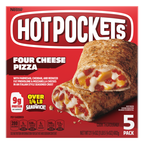 Four Cheese Pizza Frozen Sandwich 5 Pack | Official HOT POCKETS®