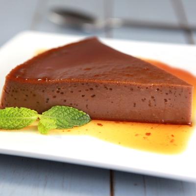 Chocolate flan store