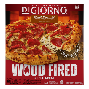 Italian Meat Trio Wood Fired Style Crust Pizza 16.9oz Box