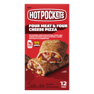 4 Meat & 4 Cheese Pizza Frozen Sandwich 12pk | Official HOT POCKETS®