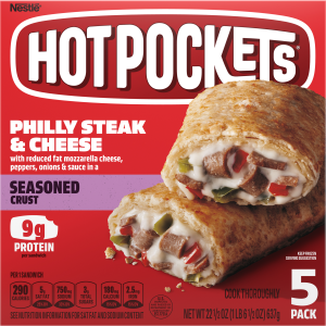 Philly Steak & Cheese Frozen Sandwich 5 Pack Official HOT POCKETS®