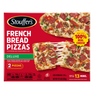 【定食が好きさん専用】ジュビラン エル クレンジング 2本セット Deluxe French Bread Frozen Pizza | Official STOUFFER'S®