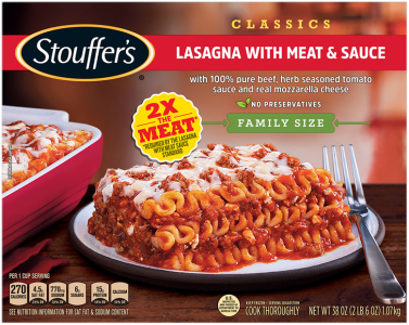 Lasagna With Meat and Sauce Family Size Meal | Official ...
