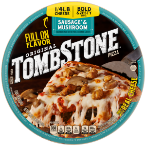 Thin Crust Sausage & Mushroom Frozen Pizza | Official TOMBSTONE® PIZZA