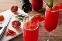 Blood Orange Mimosas