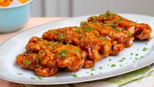 deditos de pollo glaseados